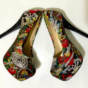 EUC Ed Hardy Heels 👠
